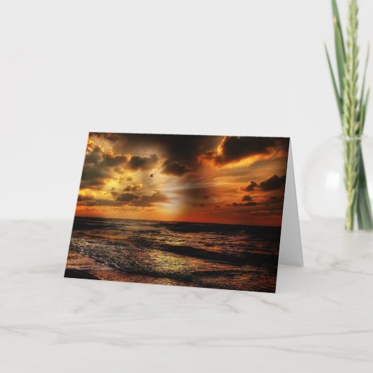 Sta niet bij mijn graf en treur om mijn medeleven kaart (Voorkant)