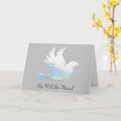 Sta niet in mijn grave en weep, duif of Peace Kaart (Gele Bloem)