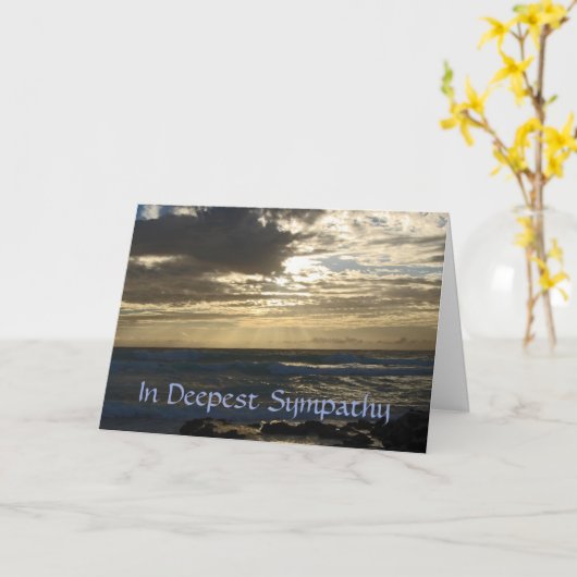 Sta niet in mijn grave en weep, met sympathie kaart (Gele Bloem)