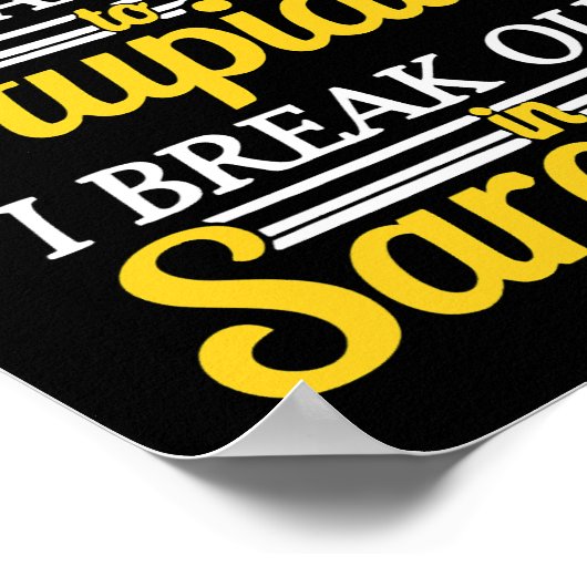 Sta op Comedy Grappig Poster (Hoek)