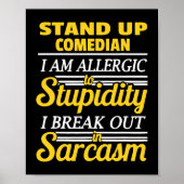 Sta op Comedy Grappig Poster (Voorkant)