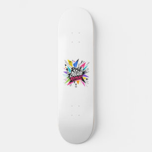 Sta op Creëer Herhaal Inspirerende Motiverende Quo Persoonlijk Skateboard