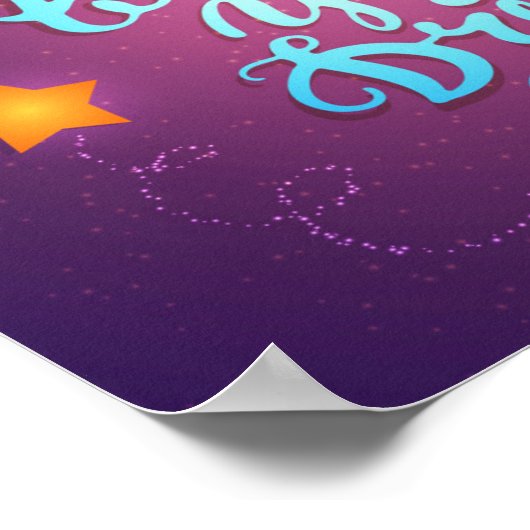 Sta op en begin je dromen te volgen poster (Hoek)