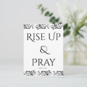 Sta op en bid briefkaart (Staand voorkant)