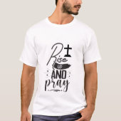 Sta Op En Bid - Christelijk T-shirt (Voorkant)