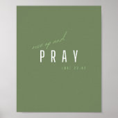 Sta op en bid. Lucas 22:46.Poster & Prints (Voorkant)