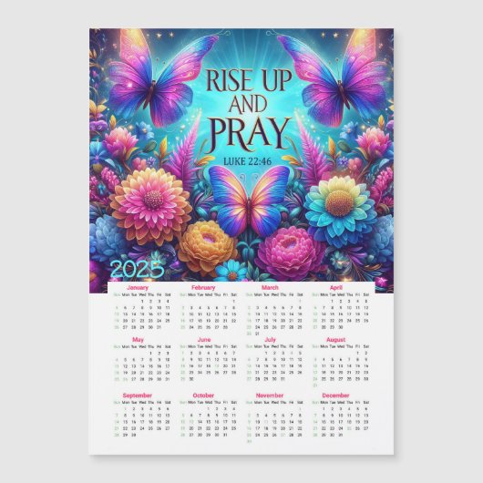 Sta op en bid Lukas 22:46 Kalender 2025 (Voorkant)