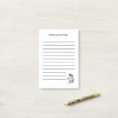 Sta op en bid Wit gebedslijst gelinieerd Post-it® Notes (Op bureau)