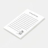 Sta op en bid Wit gebedslijst gelinieerd Post-it® Notes (Schuin)