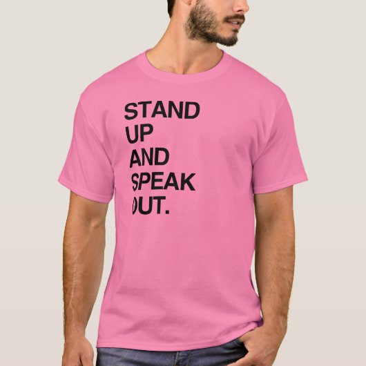 STA OP EN PRAAT ER OVER T-SHIRT (Voorkant)