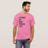 STA OP EN PRAAT ER OVER T-SHIRT (Voorkant volledig)