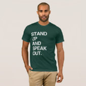 STA OP EN PRAAT ER OVER T-SHIRT (Voorkant volledig)