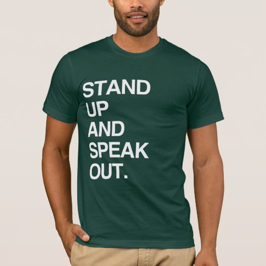 STA OP EN PRAAT ER OVER T-SHIRT (Voorkant)