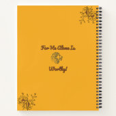 Sta op en schijn en geef God Zijn heerlijkheid! Jo Notitieboek (Achterkant)