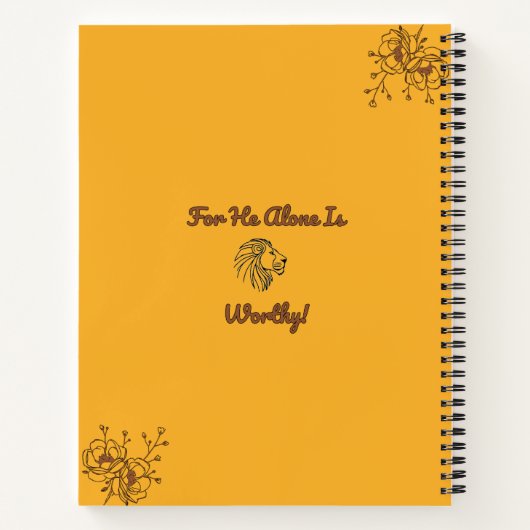 Sta op en schijn en geef God Zijn heerlijkheid! Jo Notitieboek (Achterkant)