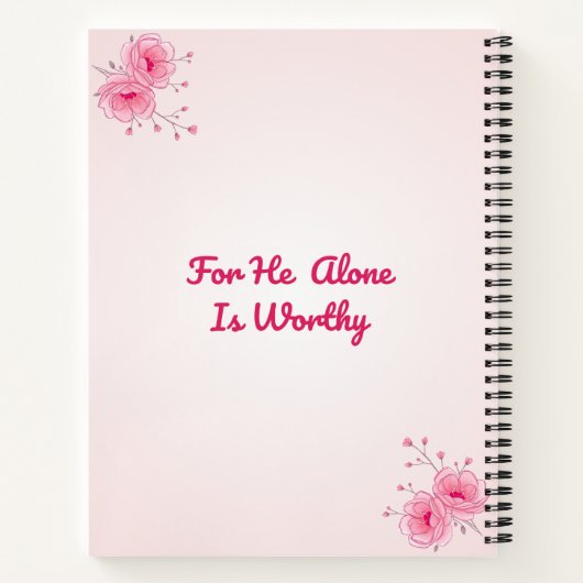 Sta op en schijn en geef God Zijn heerlijkheid! SC Notitieboek (Achterkant)