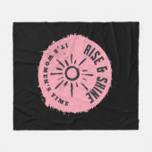 Sta op en schijn, het is vrouwentijd fleece deken (Voorkant (Horizontaal))