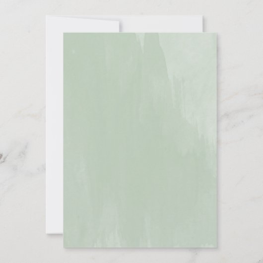 Sta op en schitter, Groene Post Huwelijks Brunch Kaart (Achterkant)