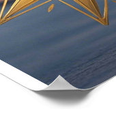 Sta op en schitter in je geometrische gouden ster poster (Hoek)