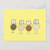 Sta op en stem briefkaart (Voorkant)