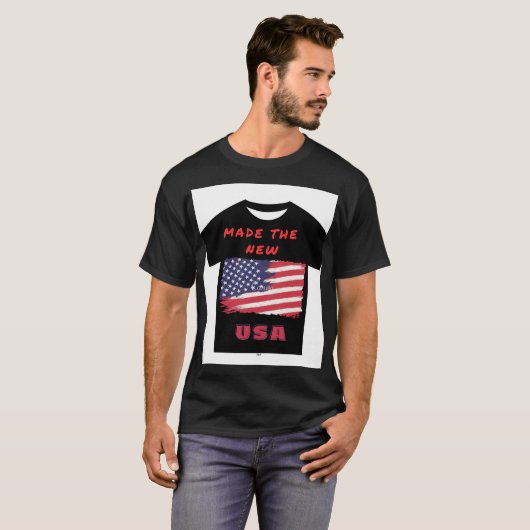 Sta op en stem: Made the USA T-Shirt (Voorkant volledig)