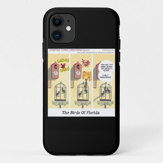 Sta Op Grappige Vogel Met Pistool Case-Mate iPhone Case (Achterkant)