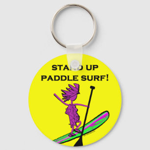 Sta op het Surf van de peddel! Sleutelhanger