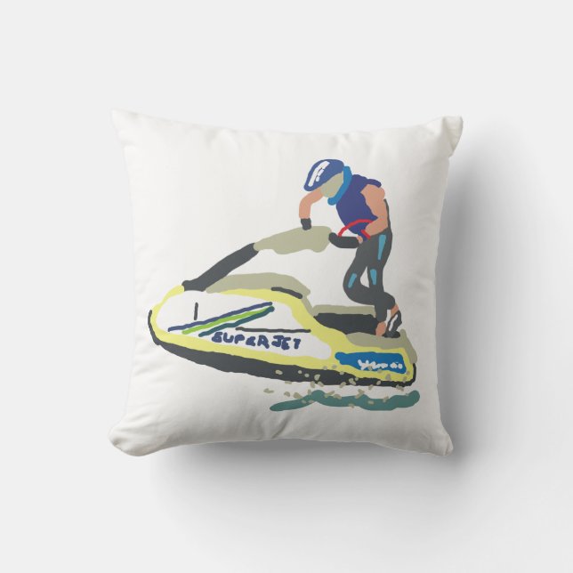 Sta op Jet Ski SuperJet Kussen (Voorkant)