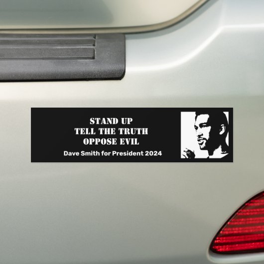 Sta op met Dave Smith Bumpersticker (Op auto)