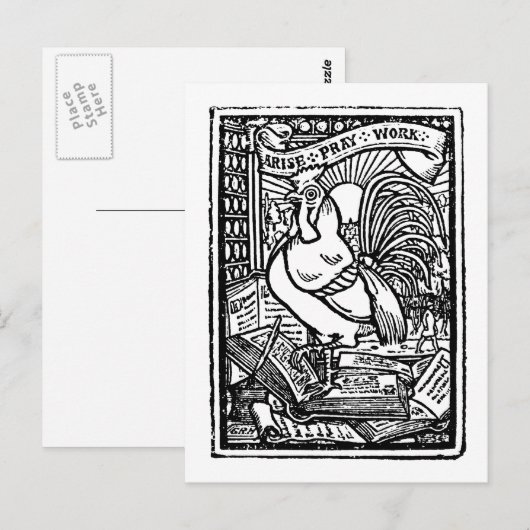 Sta op met het bidden briefkaart (Voorkant / Achterkant)