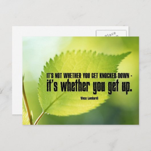 Sta op met Inspirerend Briefkaart (Voorkant / Achterkant)