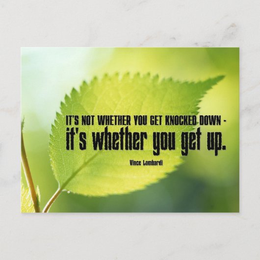 Sta op met Inspirerend Briefkaart (Voorkant)