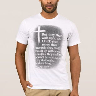 Sta op met kracht, wandel in geloof t-shirt