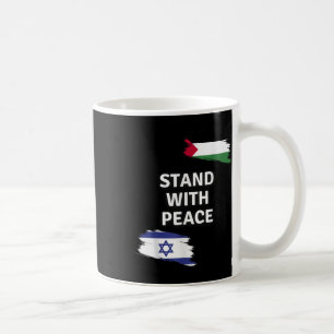 Sta op met vrede. Israëlisch Palestijns Shirt. Zeg Koffiemok
