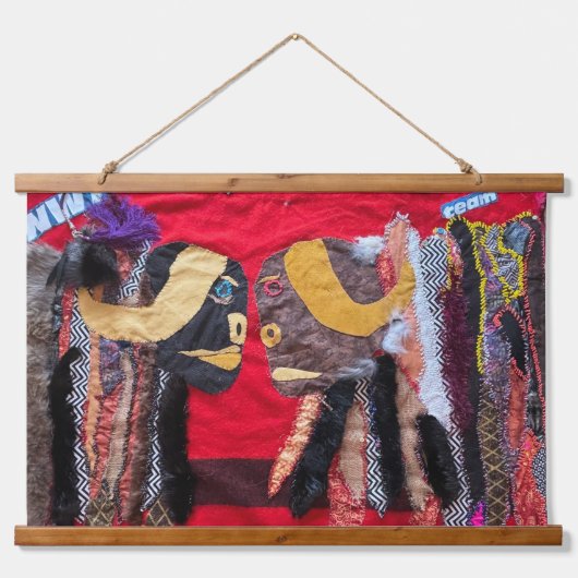 Sta op mijn grond hangend wandkleed (Voorkant)