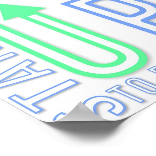 Sta op om Poster te pesten (Hoek)