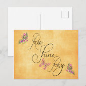 Sta op, schijn, bid briefkaart (Voorkant / Achterkant)