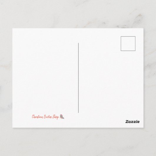 Sta op, schijn, bid briefkaart (Achterkant)