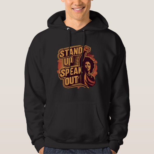 Sta op, spreek uit hoodie (Voorkant)