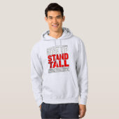Sta op, sta hoog hoodie (Voorkant volledig)