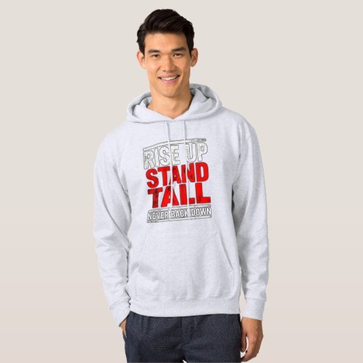 Sta op, sta hoog hoodie (Voorkant volledig)