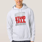 Sta op, sta hoog hoodie (Voorkant)