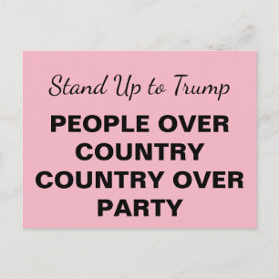 Sta op tegen Trump-mensen boven land over partij Uitnodiging Briefkaart
