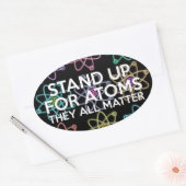 STA OP VOOR ATOMEN OVALE STICKER (Envelop)