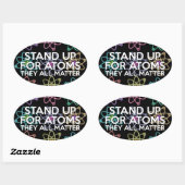 STA OP VOOR ATOMEN OVALE STICKER (Vel)
