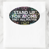STA OP VOOR ATOMEN OVALE STICKER (Tas)