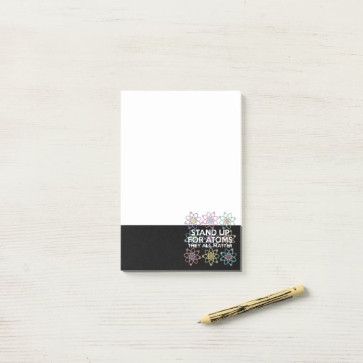 STA OP VOOR ATOMEN POST-IT® NOTES (Op bureau)