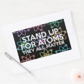 STA OP VOOR ATOMEN RECHTHOEKIGE STICKER (Envelop)