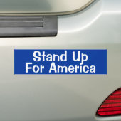 Sta op voor de Amerikaanse Bumpersticker (Op auto)