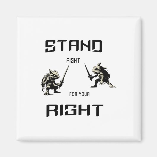 Sta op voor je rechter Sticker Magneet (Voorkant)